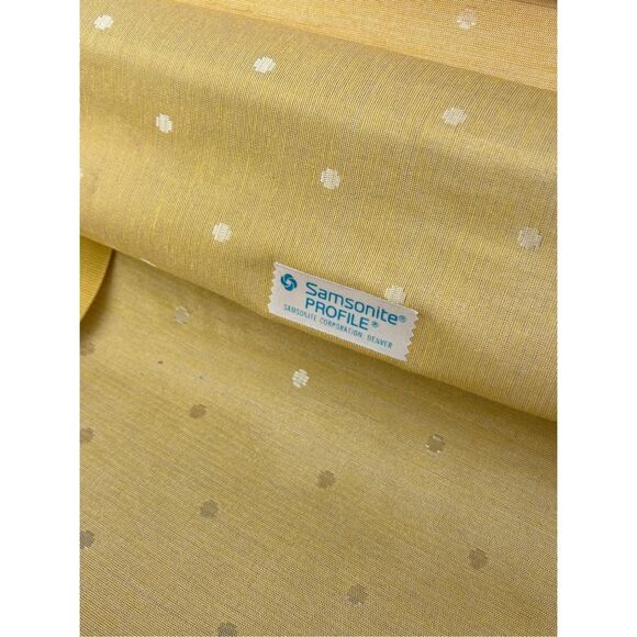 Vintage Samsonite Profile Hardside Suitcase Luggage Mustard Yellow MCM Retro 20" - Picture 9 of 13